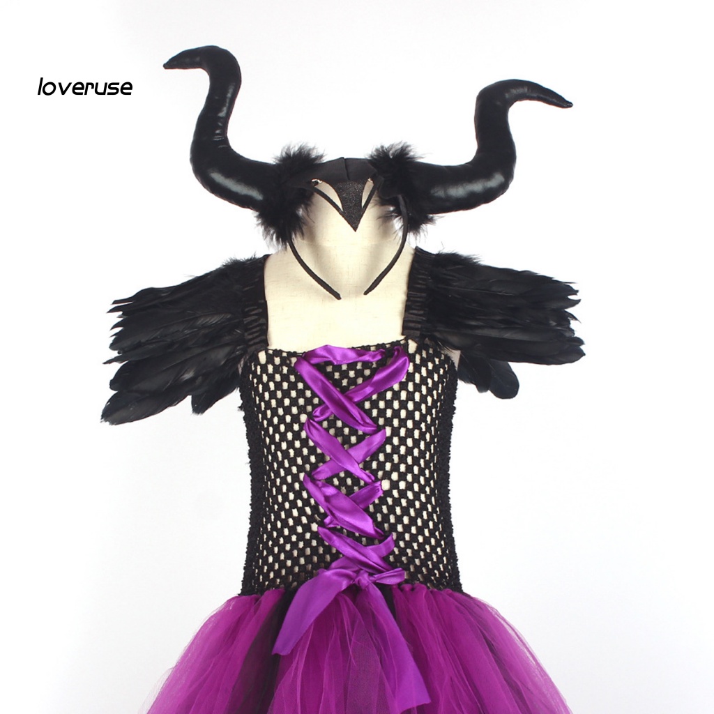 1 Bộ Đầm Hóa Trang Halloween Nữ Hoàng Ác Quỷ Thân Thiện Với Da