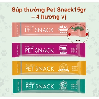 Súp thưởng dinh dưỡng cho mèo PET SNACK 15gr