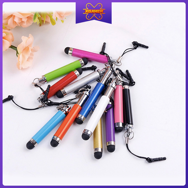 Xgamer Mini plastic touch screen pen with chain for mobilephone