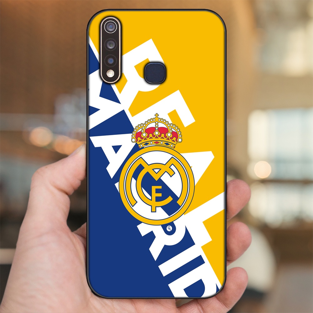 Ốp lưng Vivo Y19 viền đen in hình Real Madrid