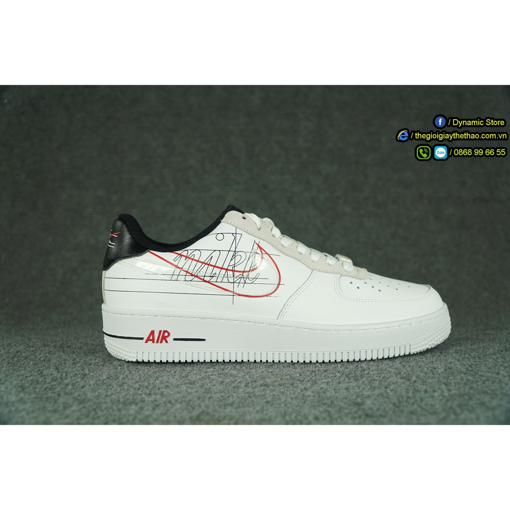 Giày Air Foce 1 Low Script Swoosh Pack
