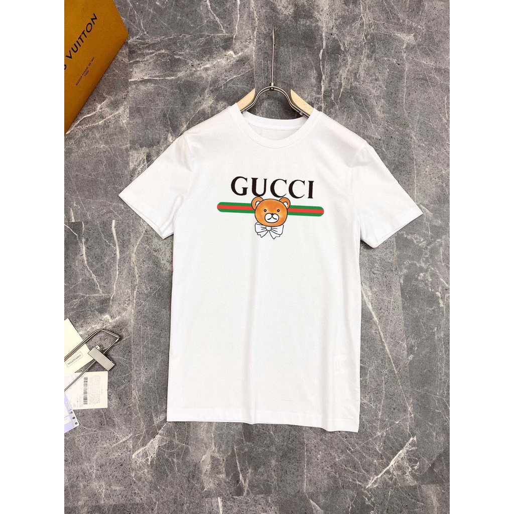 Original 2021 Latest Gucci Men's Short Sleeve White T-shirt Size: M-3XL 007366