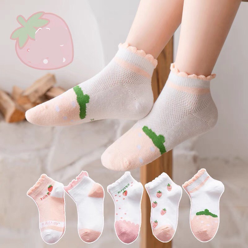 Set 5 Đôi Tất Chân Cho Bé, Tất Bé Trai, Tất Bé Gái, Tất Cao Cổ Co Giãn 4 Chiều Mềm Mại Cho Bé Từ 1 Đến 12 Tuổi