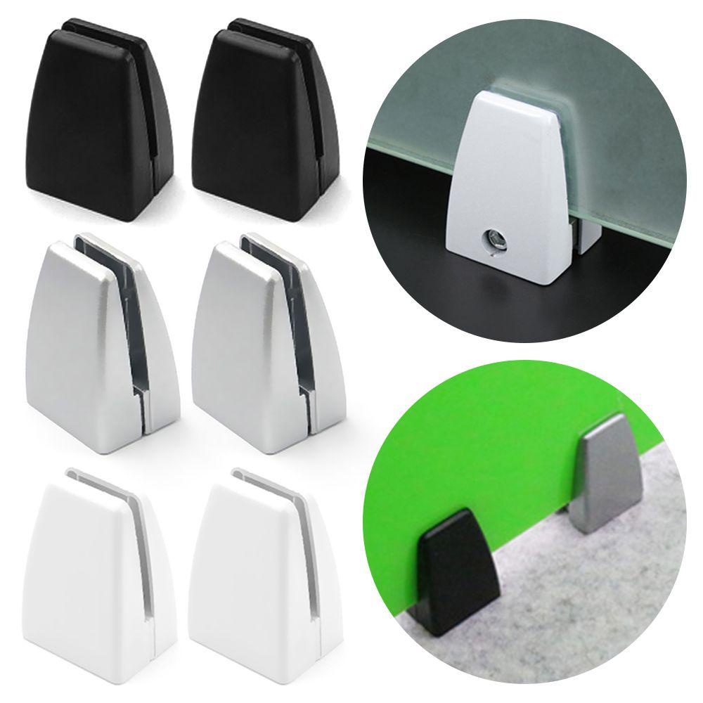 PISTA Set 2 Kẹp Kính Bằng Hợp Kim Nhôm Không Lỗ
