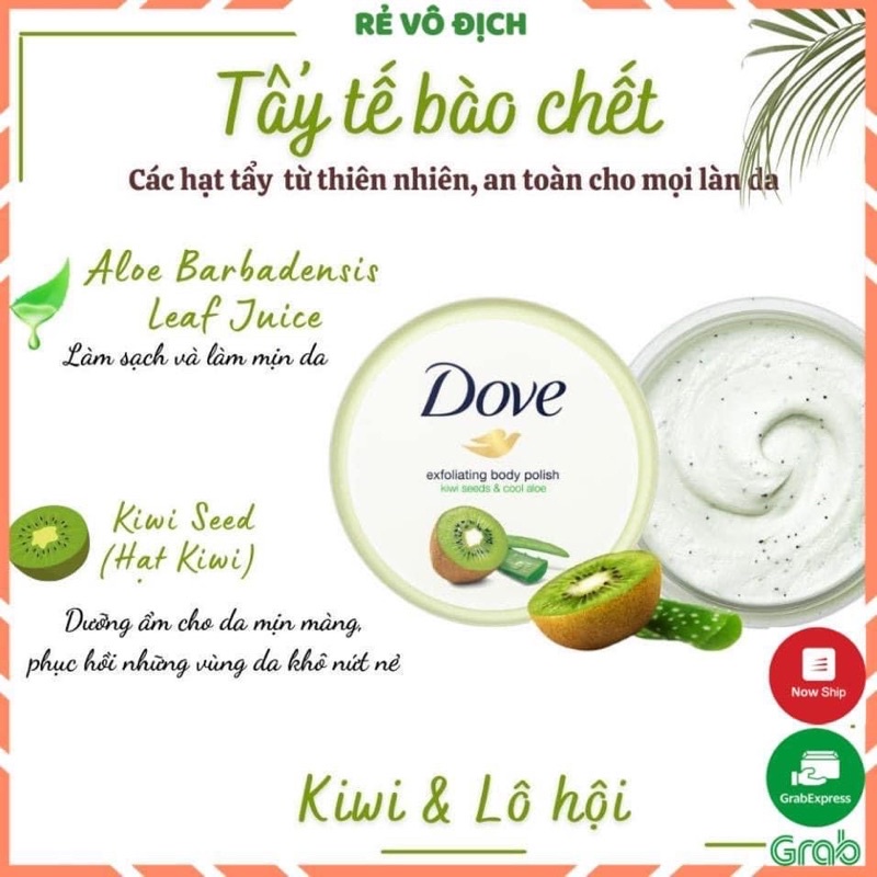Tẩy Tế Bào Chết Dove Chiết Xuất Từ Thiên Nhiên