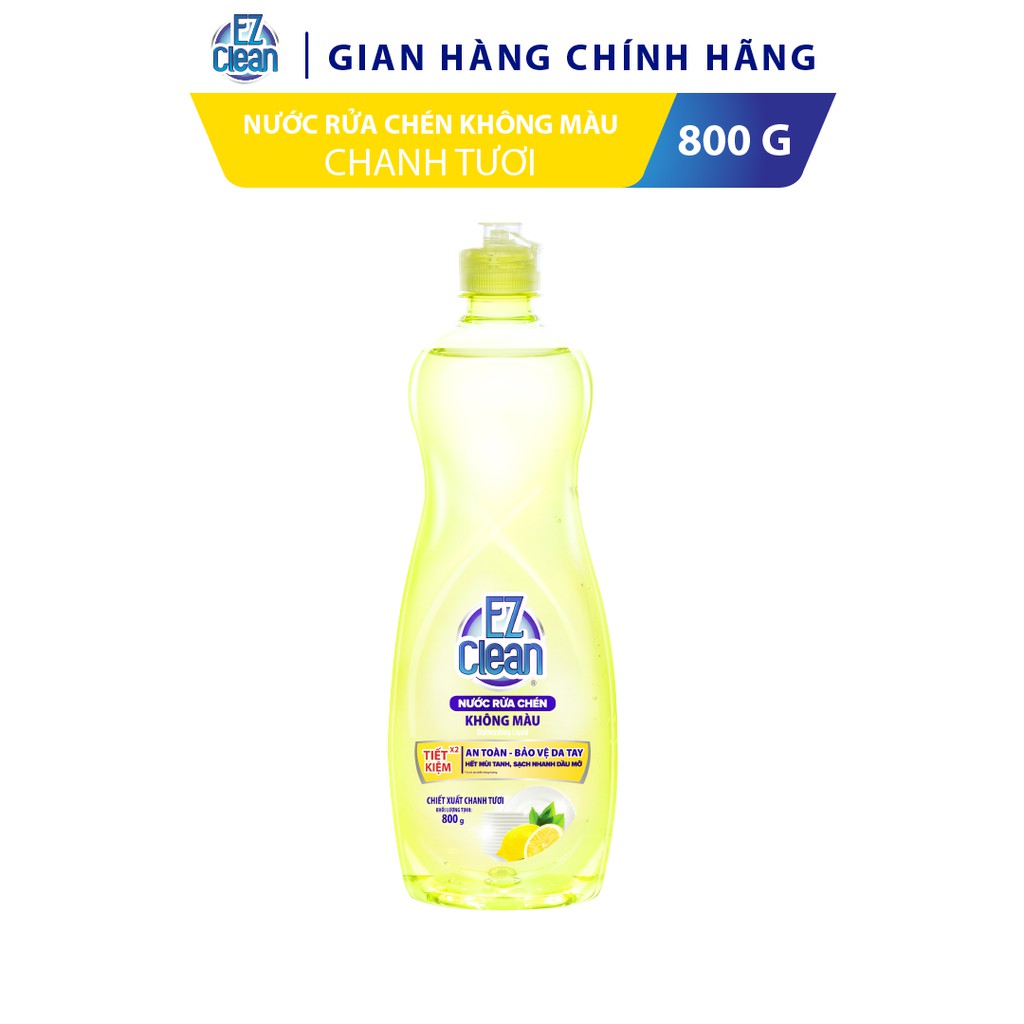 Nước Rửa Chén EZ CLEAN Hương Chanh 800g