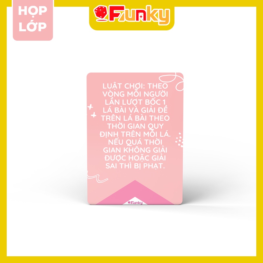 Bộ Bài “Họp Lớp” Môn “Ngữ Văn” 7Funky. Drinking Game Ôn Bài Trên Bàn Nhậu Vui Quên Lối Về