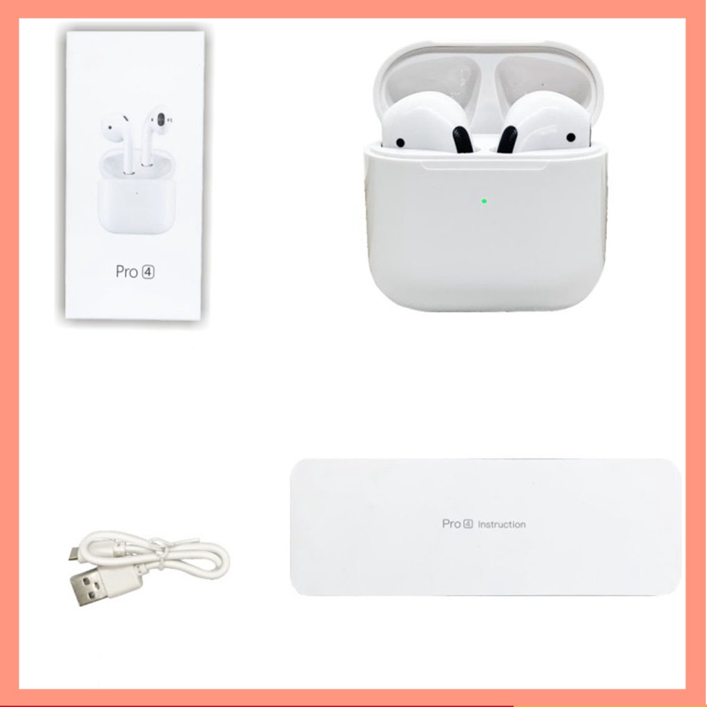 Tai Nghe Bluetooth Thế Hệ Thứ Tư Pro 4 TWS Âm Thanh Sống Động