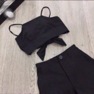 🍉 SET ÁO CỘT NƠ + QUẦN ỐNG RỘNG 🍉