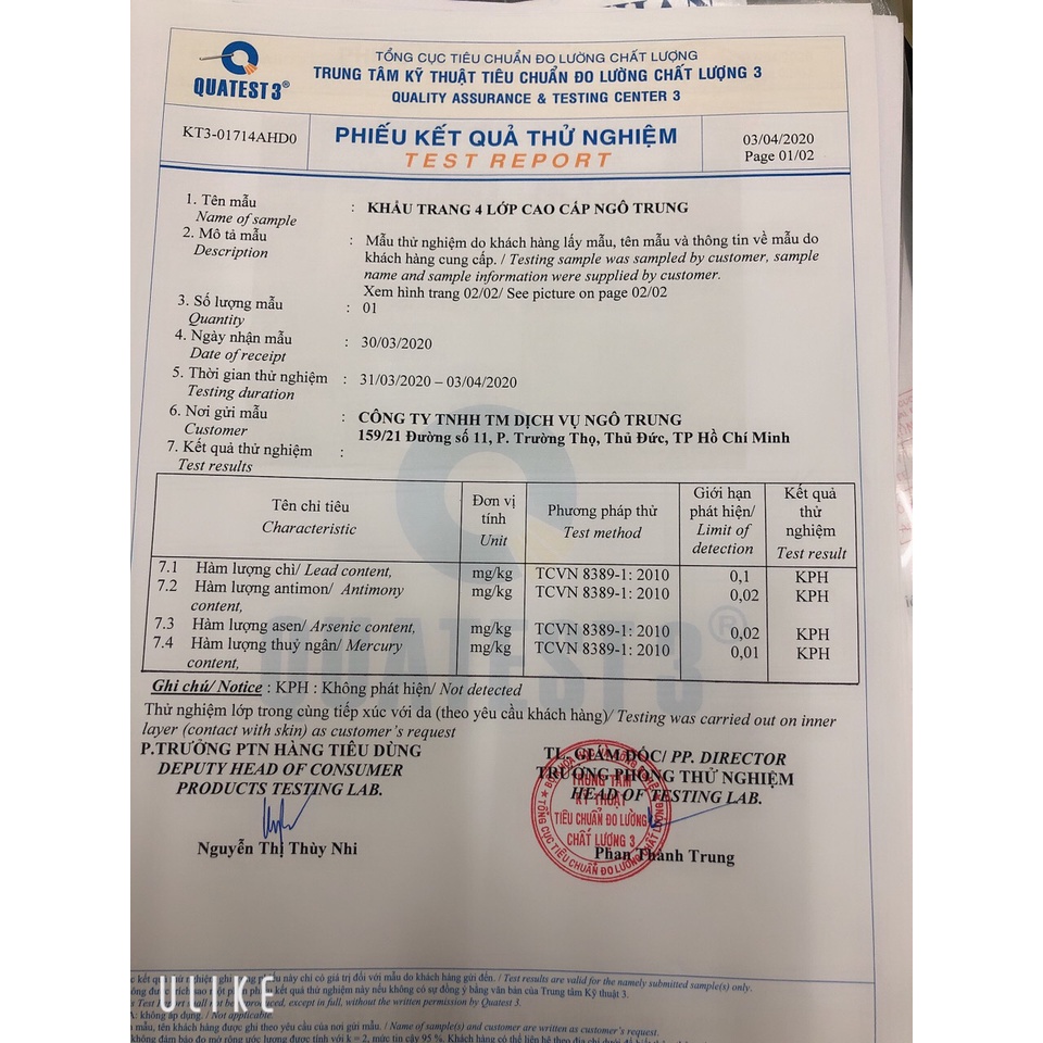Khẩu trang y tế   4 lớp giấy  kháng khuẩn Hộp 50 cái Ngô Trung Màu Hồng