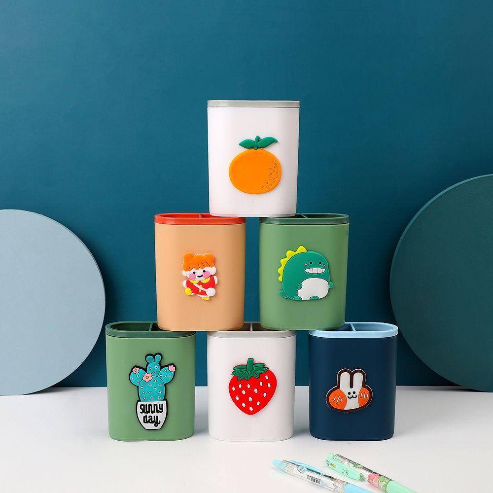 Hộp Đựng Bút Để Bàn Hai Ngăn Thiết Kế Sáng Tạo Ốp