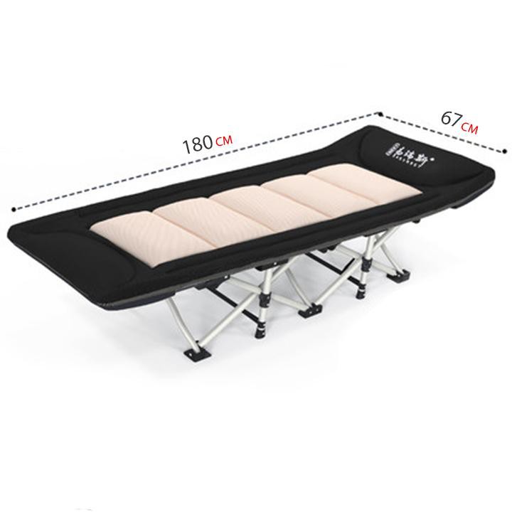 Giường xếp ngủ trưa kèm đệm 3D , giường ghế gấp văn phòng xếp gọn | BigBuy360 - bigbuy360.vn