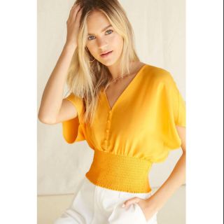 Áo cánh dơi F21 Smocked Chiffon Top