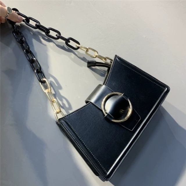 Túi đeo vai nữ, kẹp nách da mềm trơn siêu xinh hàng đẹp-TÚI KẸP NÁCH PHỐI XÍCH MÀU GT 440 | BigBuy360 - bigbuy360.vn