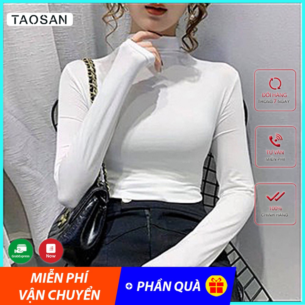 Áo Giữ Nhiệt Nữ Cổ 3 Phân Chất Thun Lạnh Ôm Body Dài Tay Nous Motie Hàng VNXK Xuất Hàn Loại 1 ( co Bigsize )