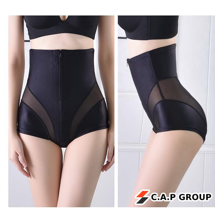 Quần gen nịt bụng định hình nâng mông mặc váy khoá kéo trước chống cuộn chất đẹp cao cấp | BigBuy360 - bigbuy360.vn