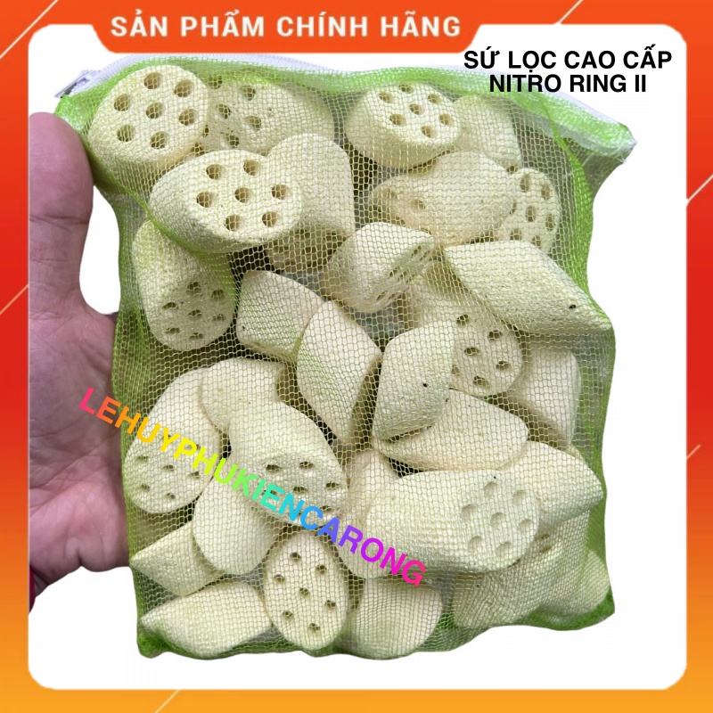 Sứ Lọc Bể Cá Nitro Ring II - Sứ Lọc Cao Cấp Của Mountain Tree Khử NH3/NO2 Và Các Kim Loại Nặng