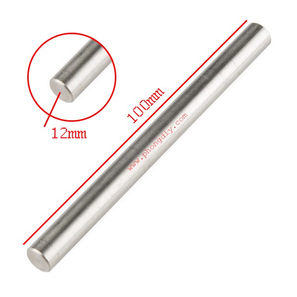 trục thép CNC đường kính ngoài 12mm độ dài 100mm