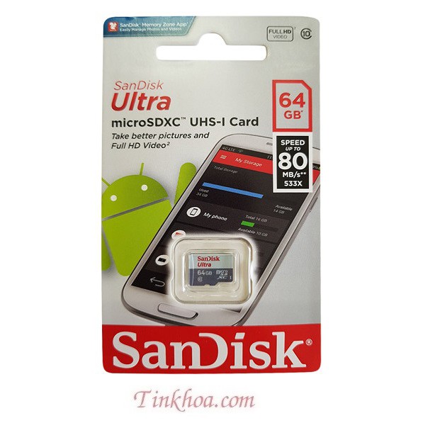 Thẻ nhớ Micro SD 64GB SanDisk