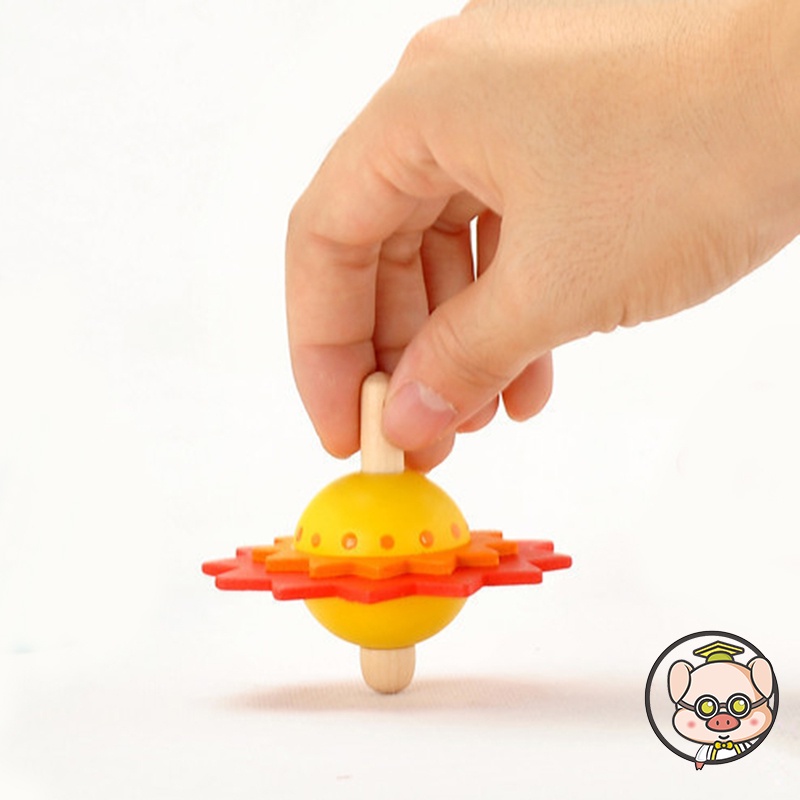 Đồ Chơi Con Quay gyro Xoay Bằng Gỗ Cho Trẻ Em