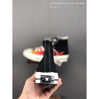 Converse 18ss Flame High, stylish two-layer fabric high neck