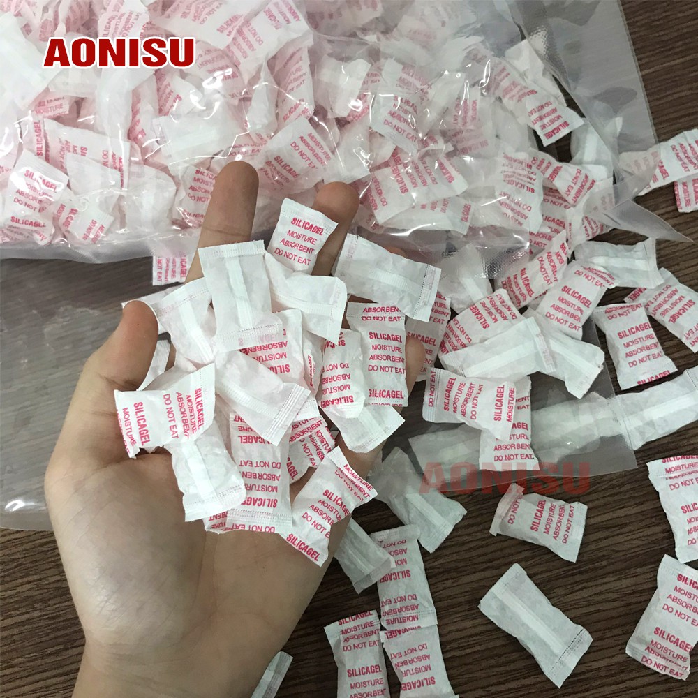 Túi Hút Ẩm Thực Phẩm 1KG / 1000 Gói - Gói Hút Ẩm Tủ Quần Áo AONISU