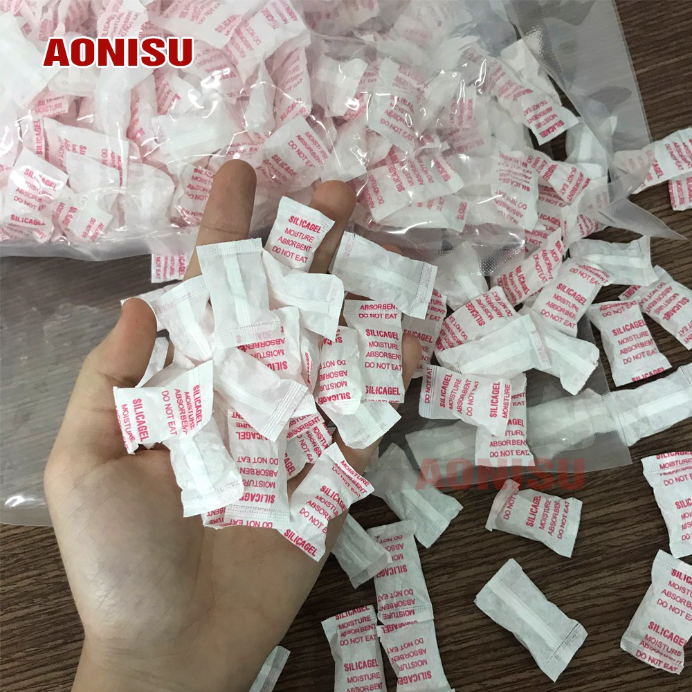 (20Gói) Gói Hút Ẩm SILICA GEL - Túi Hút Ẩm Được Sử Dụng Trong Tủ Quần Áo, Giày Dép, Chống Ẩm Mốc Thực Phẩm AONISU