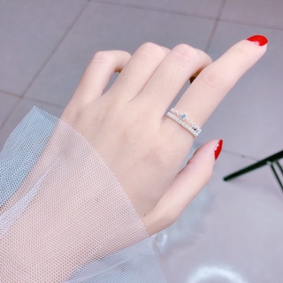 Nhẫn vương miện bạc ta freesize nguyên chất - Bạc LOPA