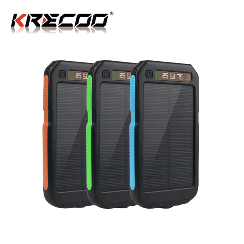 Pin Sạc Năng Lượng Mặt Trời KRECOO Dung Lượng 50000mAh Chống Thấm Nước Cho Các Hoạt Động Ngoài Trời