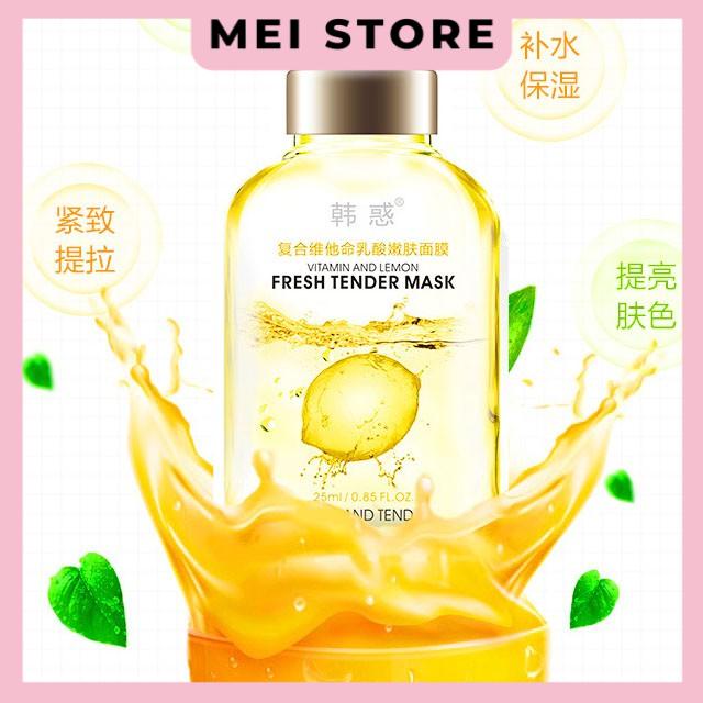 Mặt Nạ Hanhuo 4 Vị Chanh Vitamin And Lemon Cấp Ẩm Dưỡng Trắng Trẻ Hóa Da