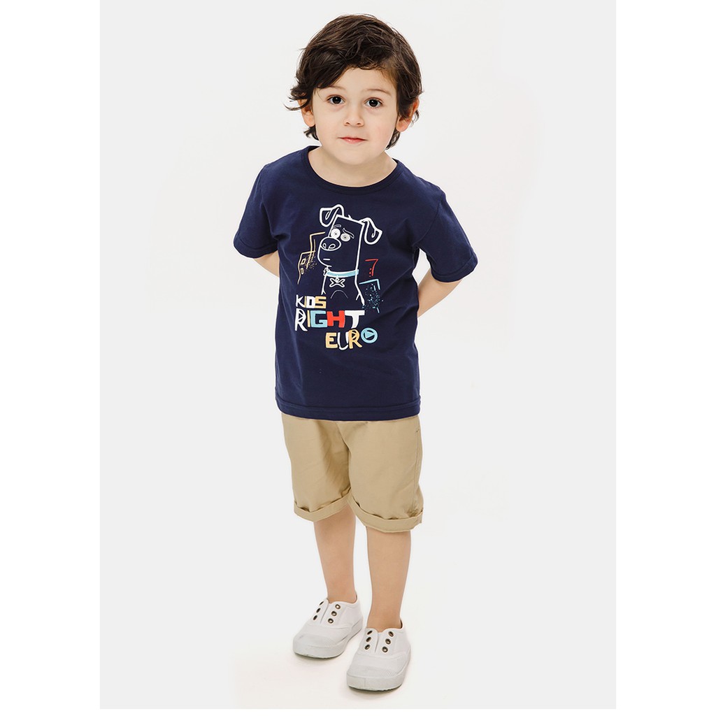 Áo Thun Cotton Đẹp Hình Khủng Long cho Bé Trai 2 - 6 Tuổi