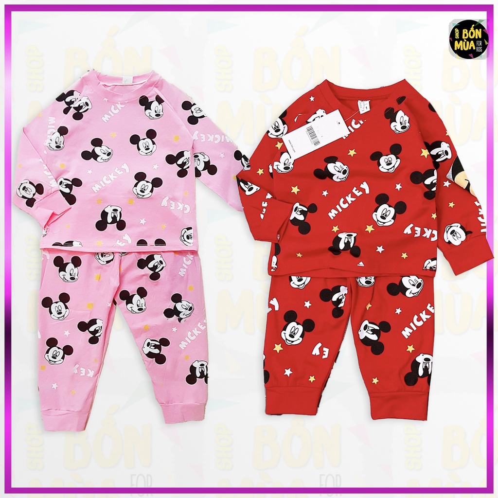 🍇 Bộ Đồ Mickey Cho Bé Trai Bé Gái - Shop Bốn Mùa