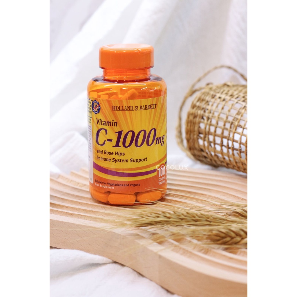 Viên Uống HOLLAND BARRETT Vitamin C 1000mg Cocolux
