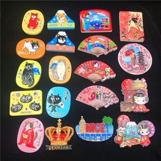 Du Lịch Thế Giới Nam Châm Tủ Lạnh Nhật Bản Lưu Niệm Tủ Lạnh Nam Châm Văn Hóa Nhật Bản Khiêu Vũ Ji Fuji Núi Sumo Từ Tính Miếng Dán