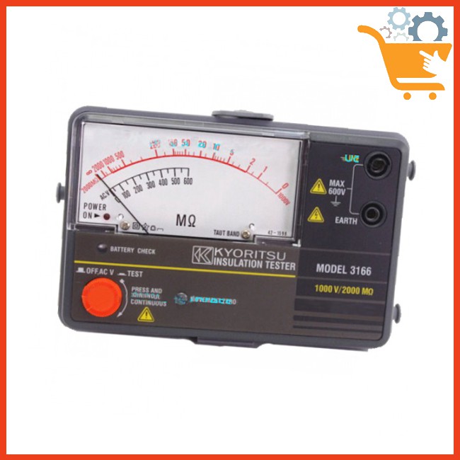 Đồng hồ đo điện trở cách điện KYORITSU 3166 (1000V/2000MΩ) Mega Ôm mét