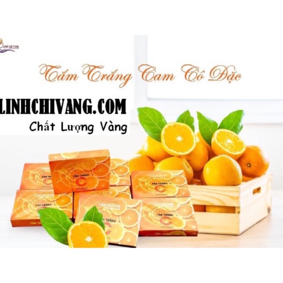 KEM TẮM TRẮNG CAM LINH CHI VÀNG