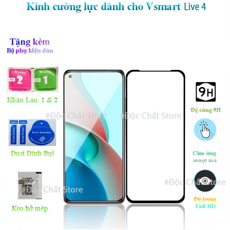 Kính cường lực Vsmart Live 4/ Joy 4 - Kính trong HD và Kính Chống Phản Quang