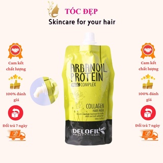 Delofil- dầu hấp ủ tóc phục hồi dưỡng ẩm collagen delofil arganoil protein siêu mượt 500ml