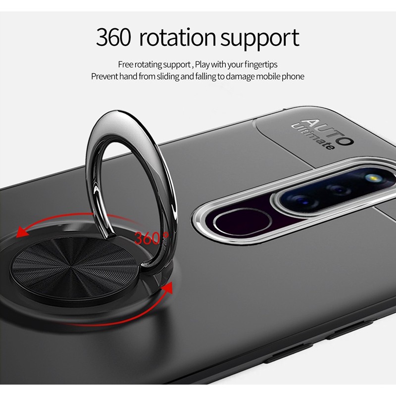 Ốp điện thoại kèm nhẫn nam châm cho OPPO F11 Pro