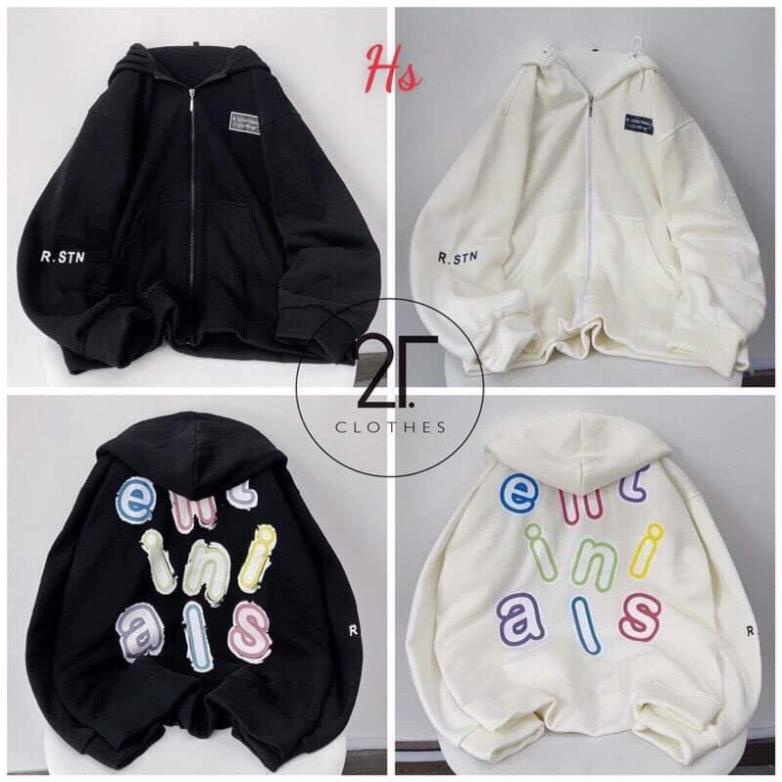 Áo khoác nỉ bảng chữ cái logo HS