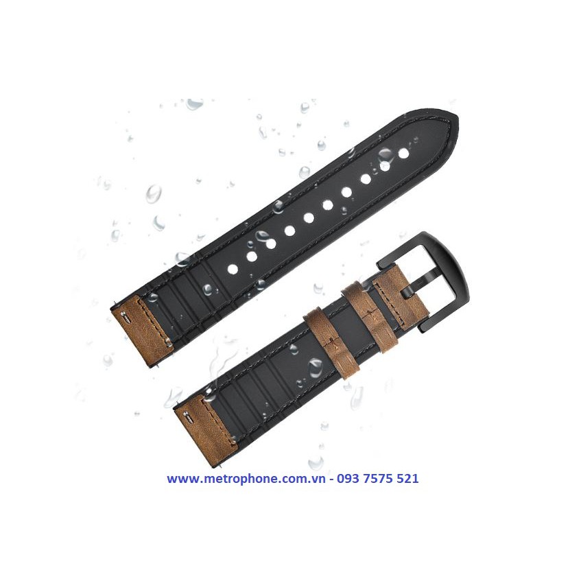 Dây da Hybird dành cho Samsung Galaxy Watch 42mm / Gear S2 Classic / Galaxy Watch Active / Ticwatch 2 / Watch Magic