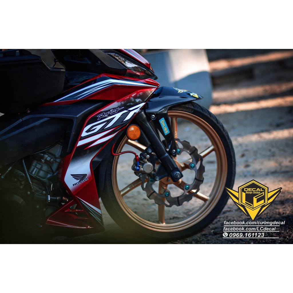tem rời winner gtr trắng đỏ đen chế