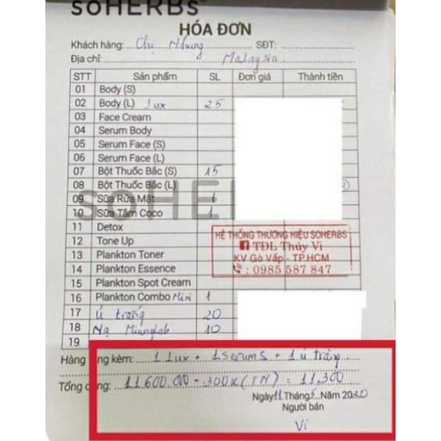 [CHÍNH HÃNG-DATE 2024] Ủ Trắng Lux soHERBs | BigBuy360 - bigbuy360.vn