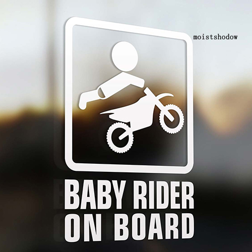 Decal Dán Trang Trí Xe Hơi Chữ Baby Rider On Board