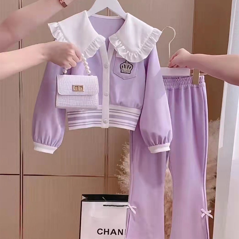 Set Đồ Thể Thao Hai Mảnh Phong Cách Mới 2022 Cho Bé Gái