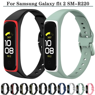 Dây đeo thay thế chất liệu silicon màu trơn cho Samsung Galaxy fit 2 Galaxy fit2 SM-R220
