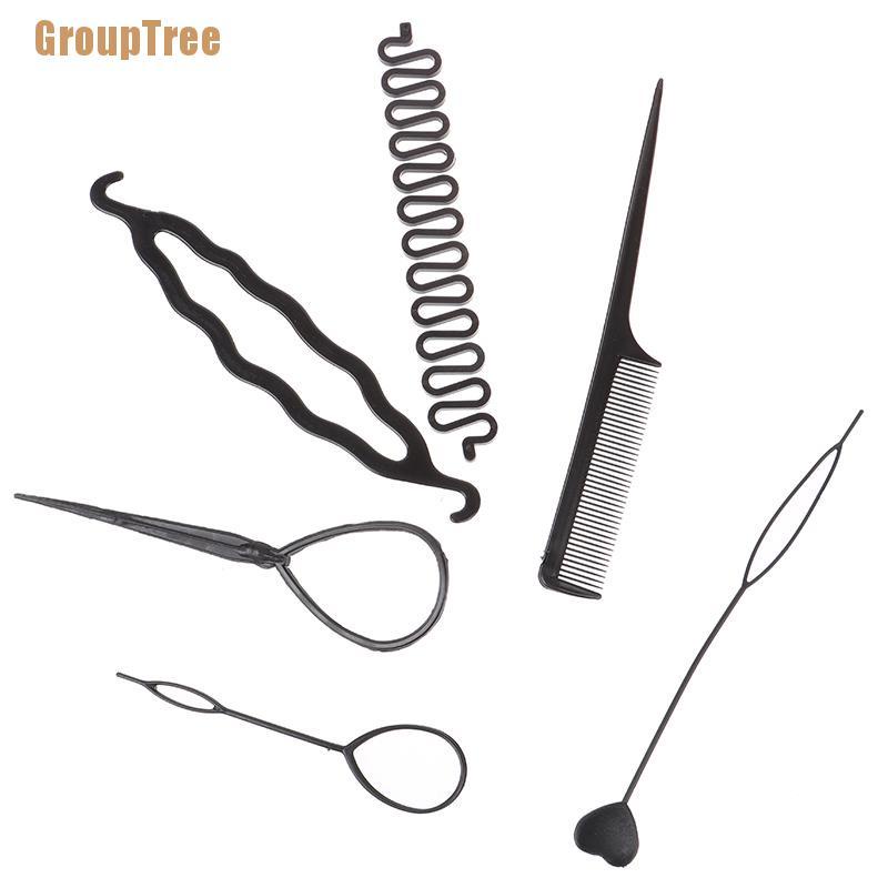 Set 6 Dụng Cụ Tạo Kiểu Tóc Xoăn Xoắn Ốc Cho Trẻ Em