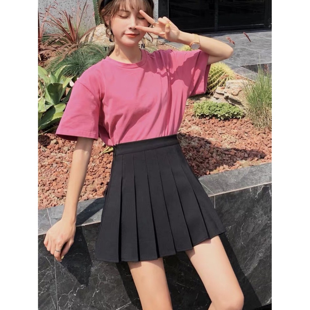 Chân Váy Xếp Ly,Chân Váy Tennis Xếp Ly May Kèm Quần Bên trong,LY STORE