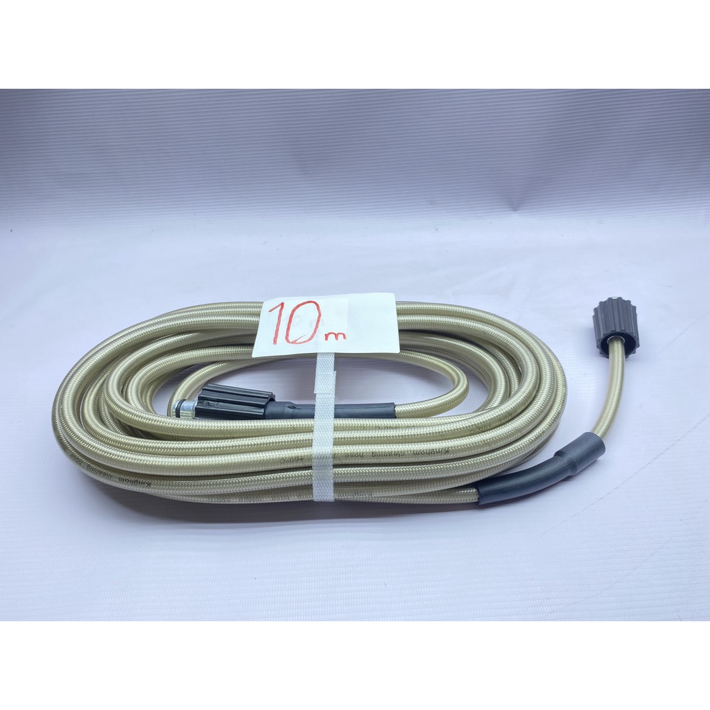 Dây Rửa Xe 10m Cho Máy Bơm Xịt Rửa Áp Lực Cao Ren Trong 22mm