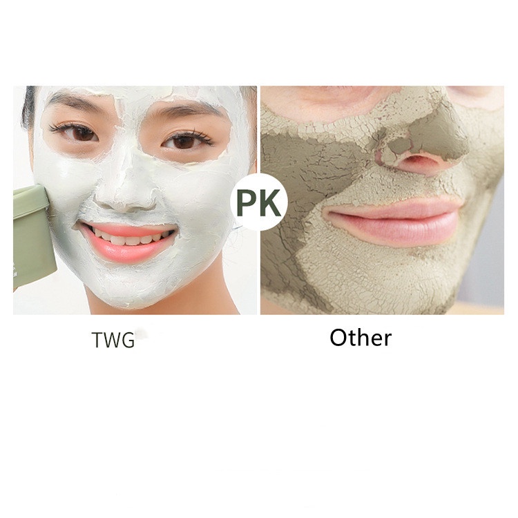 Mặt Nạ Đất Sét Trà Xanh Làm Sạch Sâu Giảm Mụn Đầu Đen làm sạch lỗ chân lông sáng da TWG 120G